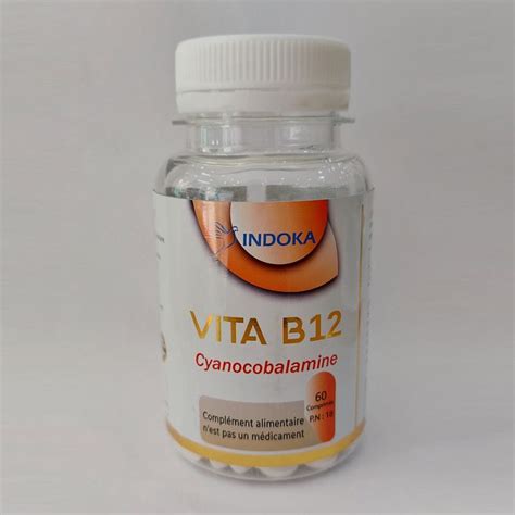 Indoka Vitamine B12 Cyanocobalamine 60 Comprimés à Prix Pas Cher Jumia Maroc