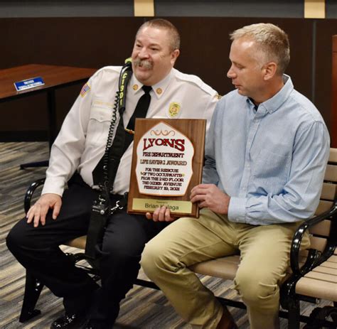 Lyons Honors Fire Hero Suburban Chicagoland