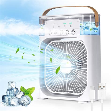 Xieshiwen Ventilador De Aire Acondicionado Port Til Mini Enfriador