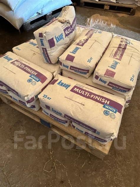 Шпаклевка цементная фасадная Knauf Multi-Finish white (белая) 25кг, в ...