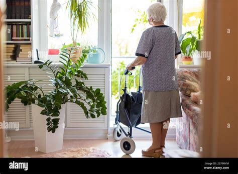 Back View Mature Woman Alone Sad Hi Res Stock Photography And Images