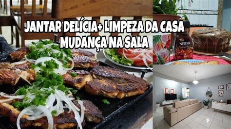 Limpeza Sala De Cara Nova Saidinha Pra Jantar Esposo Caf Da