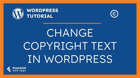 How To Change Wordpress Footer Text Change Copyright Wordpress 3