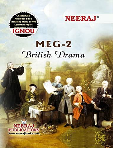 Buy Neeraj Meg British Drama English Medium For Ma Ignou