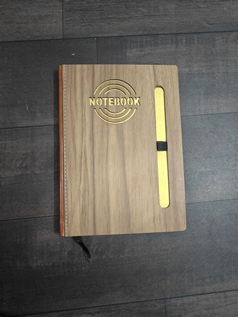 Perfect Bound Notebook Diary Mdf Wooden Look Size A At Rs Piece