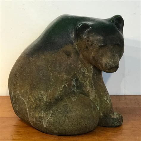 Large Raku Pottery Seated Bear By Tony Evans At 1stdibs