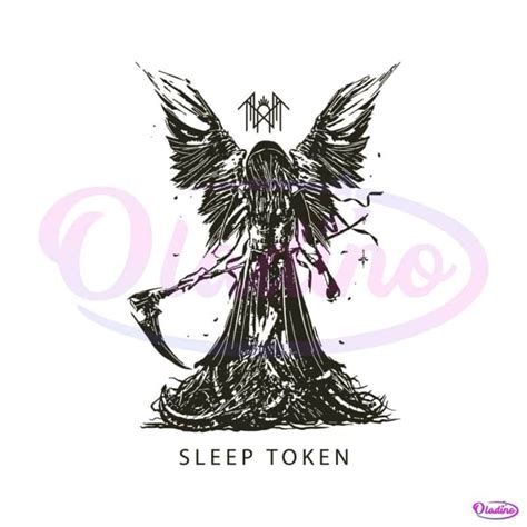 Sleep Token Reaper Angel Svg Rock Band Svg Cutting File Oladino