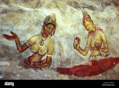 Sigiriya cave paintings hi-res stock photography and images - Alamy