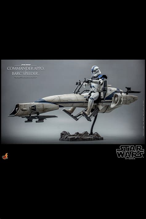 Hot Toys Star Wars The Clone Wars Commander Appo With BARC Speeder Scale Figure Set