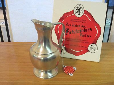 Potstainiers Hutois New Pichet Roman Cm Tain Pur Tin Ebay