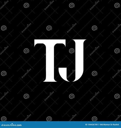 Dise O Del Logotipo De La Letra Tj T J Letra Inicial Tj C Rculo