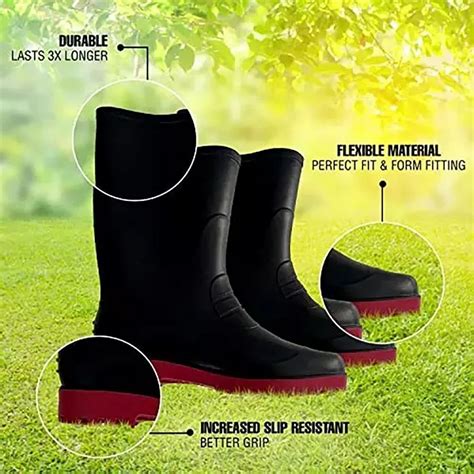 Ladwa Size Black Safety Gum Boot At Rs Pair Rubber Gumboots In