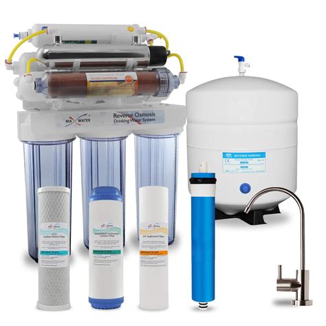 Max Water 12 Stage Home Reverse Osmosis System RO System Under Sink RO