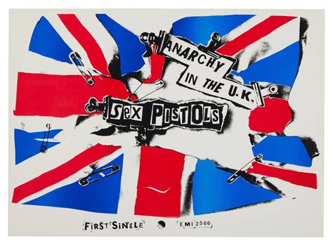 Sex Pistols Anarchy In The Uk Promotional Poster November 1976 Rock And Roll Books