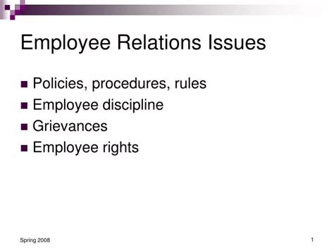 PPT - Employee Relations Issues PowerPoint Presentation, free download ...