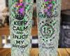 10 Long Drink Holográfico Keep Calm And Enjoy My Birthday Elo7