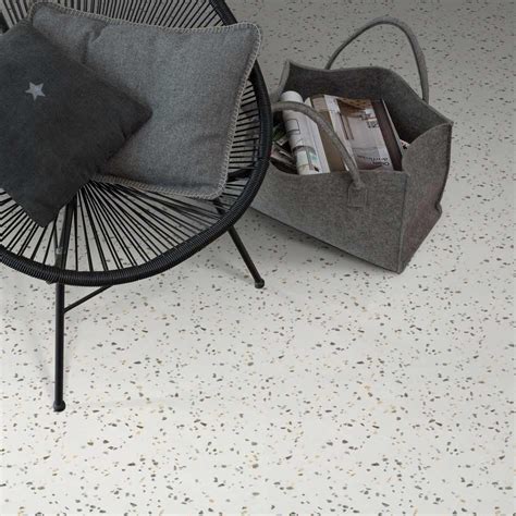 Gerflor Booster Confetti Light Grey Pvc Meterware In Holzoptik