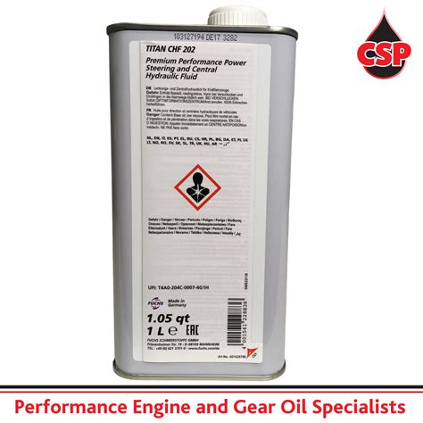 Fuchs Titan CHF 11S (Formerly PENTOSIN CHF 11S) - Power Steering Fluid ...
