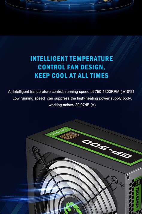 Nguồn máy tính GAMEMAX GP-500 Chính hãng, Giá siêu rẻ