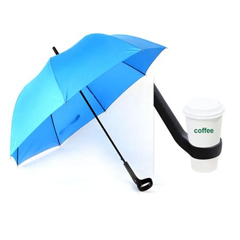 Innovative Umbrella With Coffee Cup Holder Perfect T