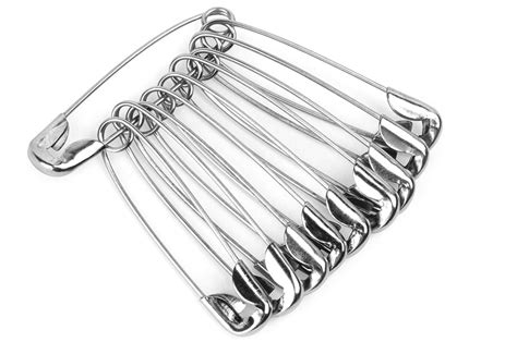 Gealach 50 Pack Large Safety Pins Rust Resistant