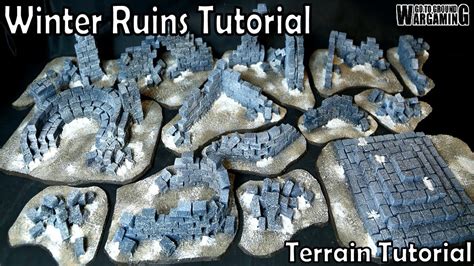 Winter Ruins Warhammer 40k Wargaming Terrain Tutorial Youtube