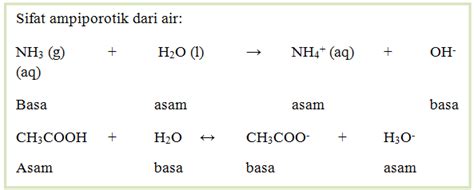 Asam Basa Menurut Bronsted Lowry Siswapedia