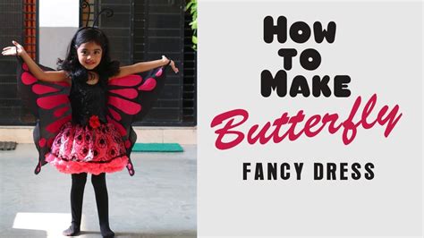 Fancy Dress Tutorial Jungle Theme Fancy Dress How To Make Butterfly Costume Youtube