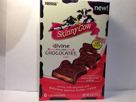 Crazy Food Dude Review Skinny Cow Divine Filled Chocolates Peanut Butter Creme Candy