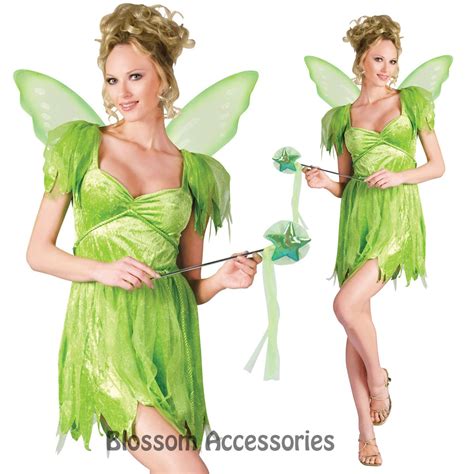 C944fw Neverland Fairy Tinkerbell Women Adult Fancy Halloween Costume