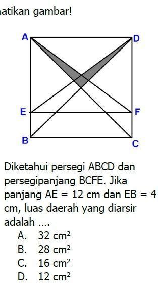 Matematika Sekolah Menengah Pertama Diketahui Persegi Abcd Dan Persegi