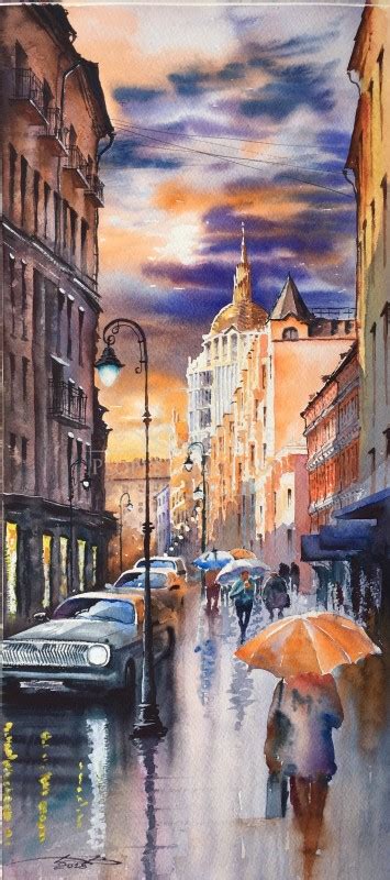 Moscow street /Патриаршие пруды | People And Paintings