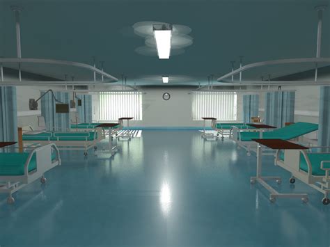 Game Design Portfolio 3d Environment Work Hospital Ward Warehouse