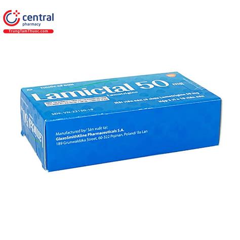 Thuốc Lamictal 50mg điều Trị Phối Hợp động Kinh Cục Bộ ở Người Lớn
