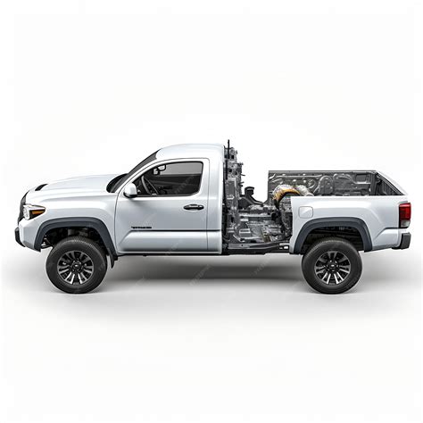 Premium Ai Image Isolated Of Toyota Tacoma Ev Electric Midsize Pickup