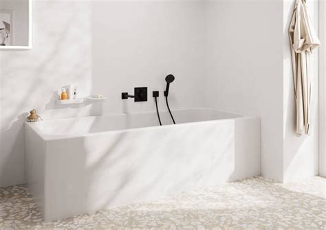 Hansgrohe Tecturis E kádtöltő matt fekete 73410670 SzaniterPlaza hu