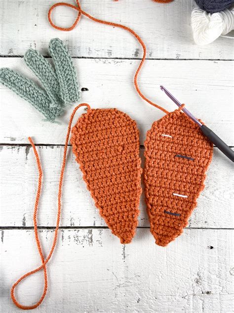 Crochet Carrots Garland Easter Bunting The Knotted Nest