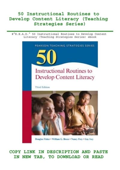 Read 50 Instructional Routines To Develop Content Literacy