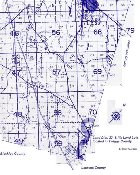 Twiggs Land Lot Map