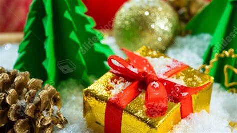 Christmas Gift Map Decoration Box Powerpoint Background For Free Download - Slidesdocs