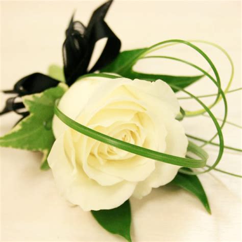 Ivory Rose Boutonniere