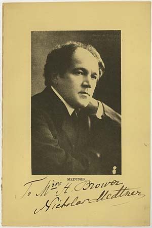 Nicolas Medtner: works, discography, publications, news