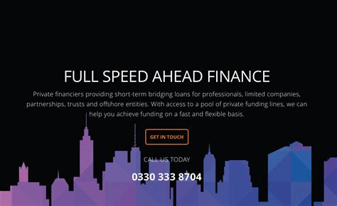 bridging finance full speed  finance limited