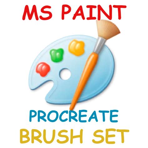 Free MS Paint Brush Set For Procreate LIBRIUM