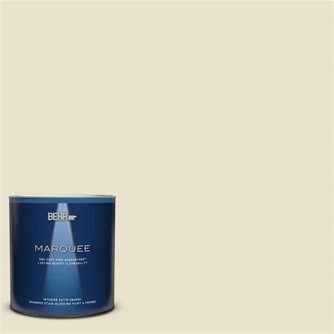 Behr Marquee Qt C Country Beige Satin Enamel Interior Paint