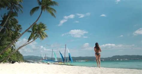 Long Hair Girl In Bikini Running White S Stock Video Pond5
