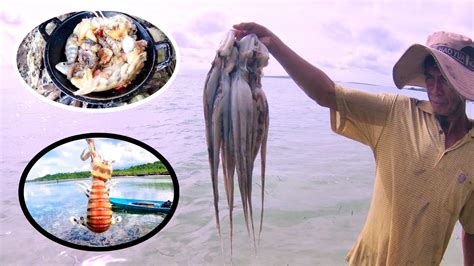 Berburu Gurita Udang Kerang Dan Siput Laut Langsung Santap Hasil