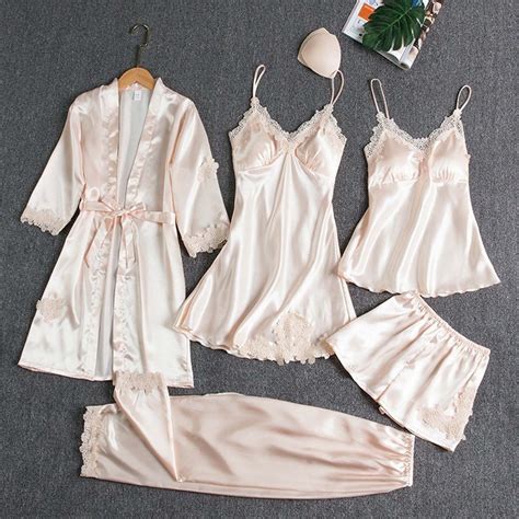 The Five Piece Set Of Sexy And Hot Home Wear By The Nightgown Girl Bingsi Nightgowns Size X