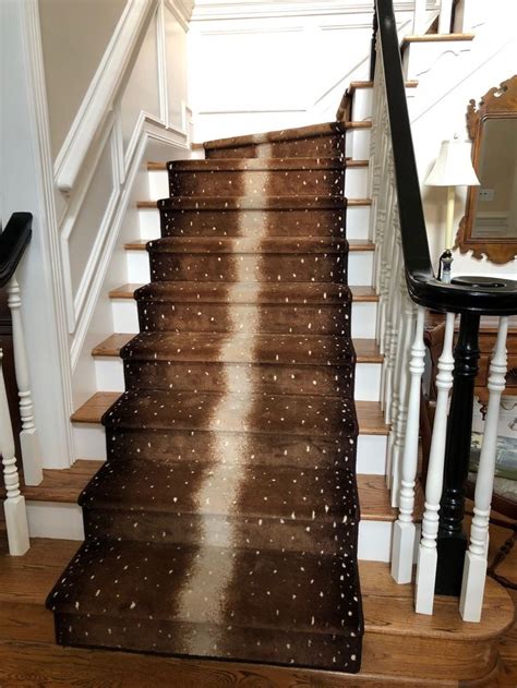 Antelope Print Stair Runner Stairs Installation