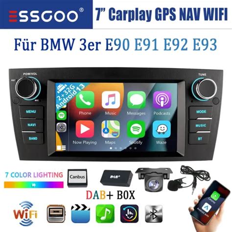 G Dab Carplay Android Autoradio Gps Rds Bt Kam Per Bmw Serie